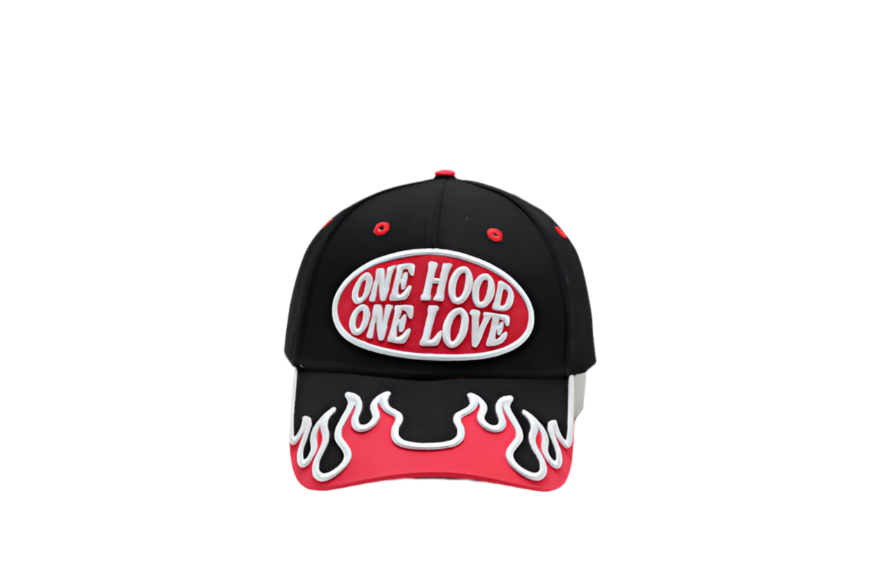 One Hood One Love Flame SnapBack